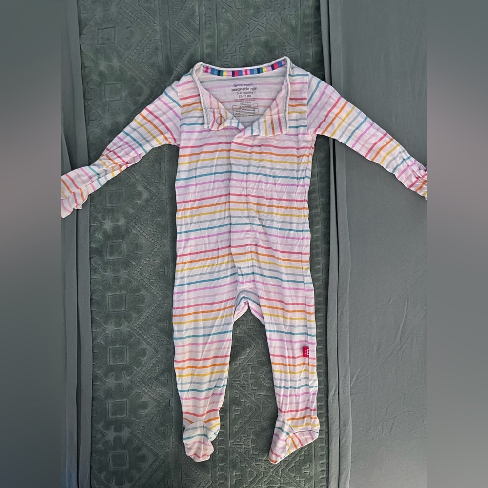 Magnetic Me Pastel Striped Kids One Piece